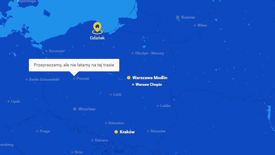 Połączenia Ryanaira z lotniska Oslo Rygge do Polski zostaną zlikwidowane lub przeniesione